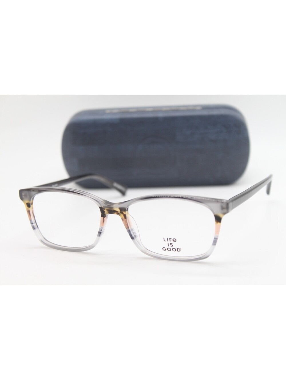 NEW LIFE IS GOOD JOSLYN GREY (GRY) AUTHENTIC EYEGLASSES W/CASE 53-15